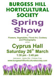 Horticultural Society poster