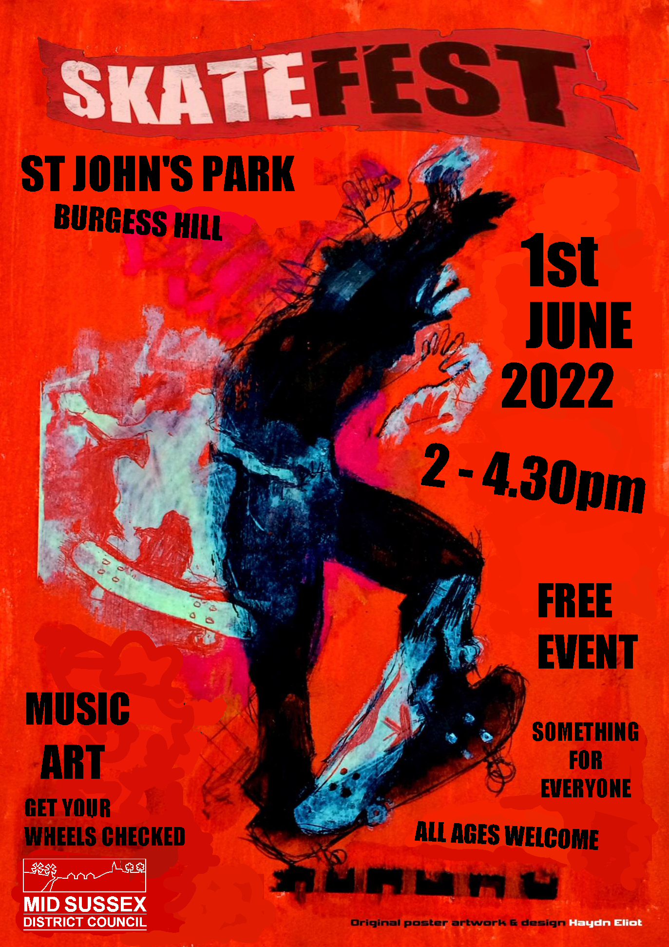 Skate Fest poster 2022 bh