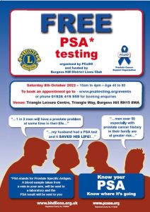 Free PSA testing