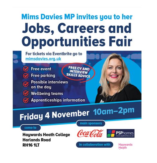Mims Davies MP invites you to her