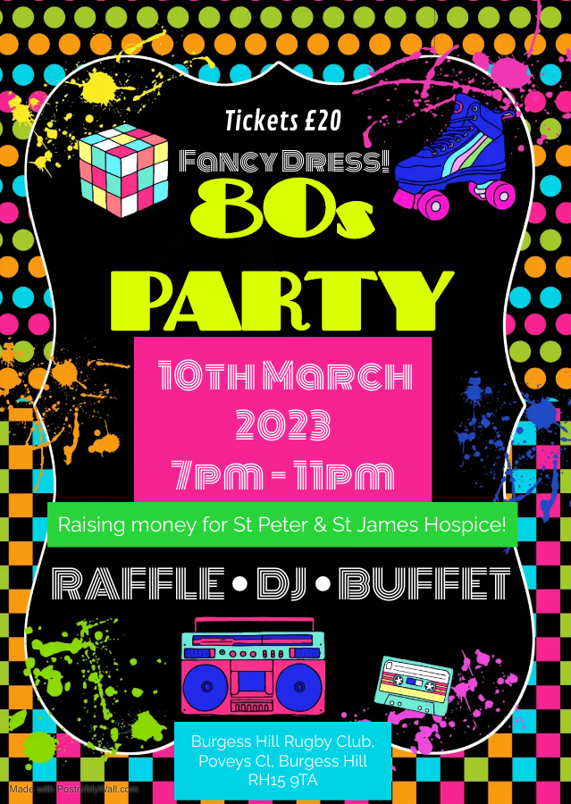 80s Party for Charity