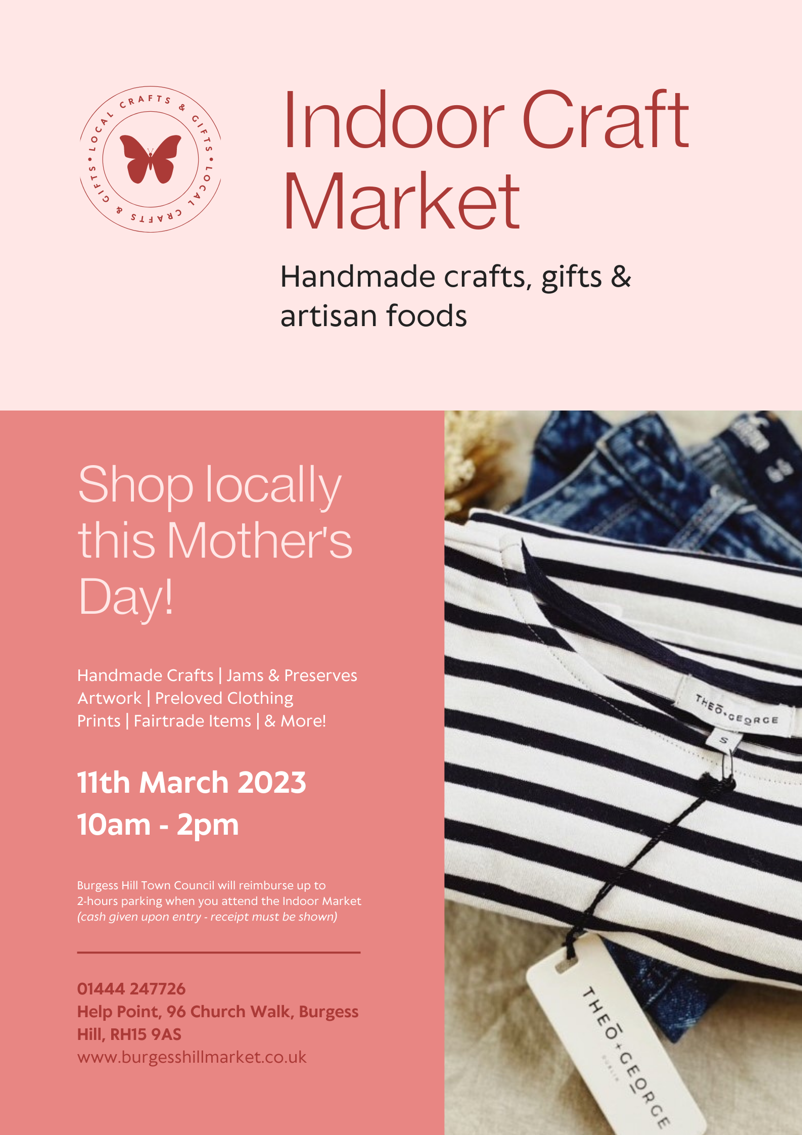 Indoor Craft Market – Shop locally this Mother’s Day!
