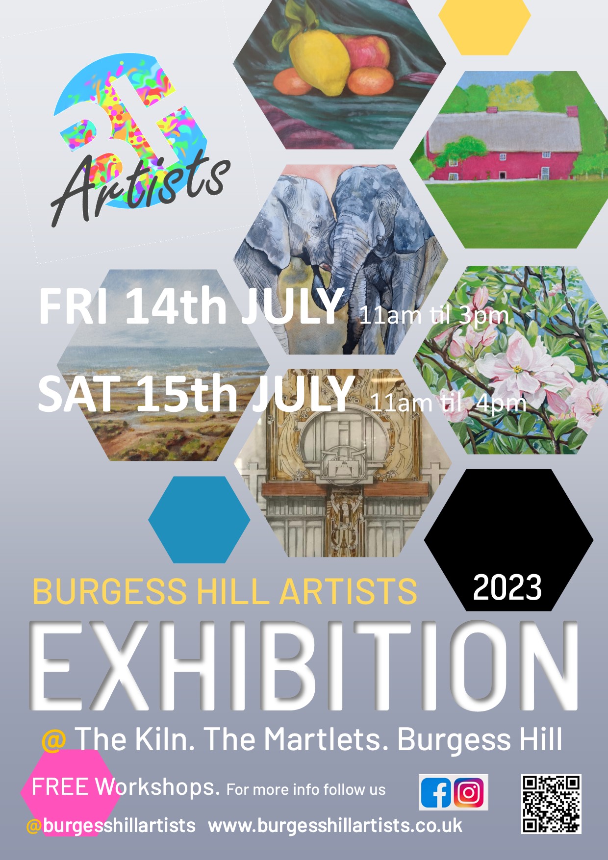 Burgess HILL Artist Exhibition-Poster-2023
