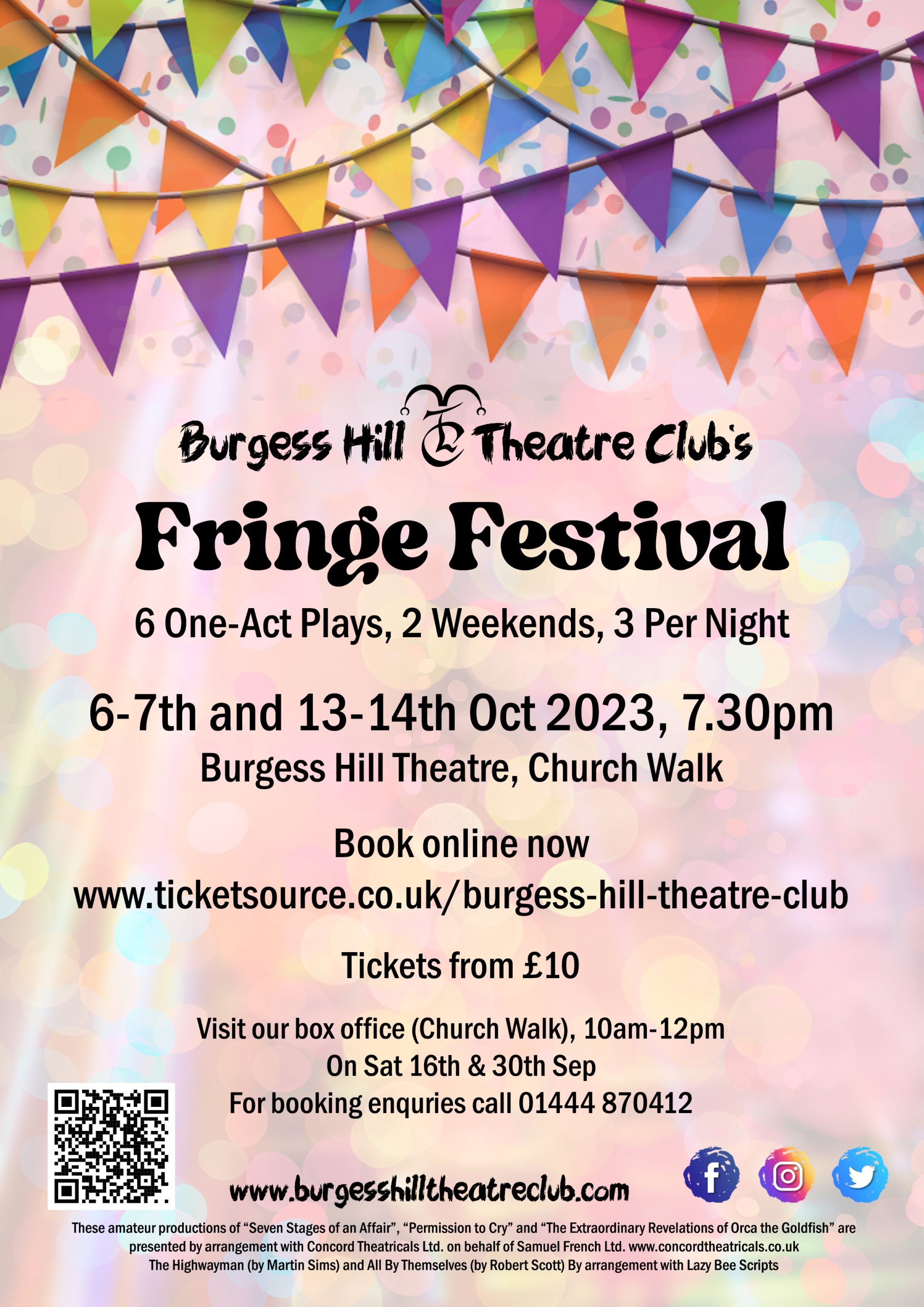 Burgess Hill Theatre Club’s Fringe Festival