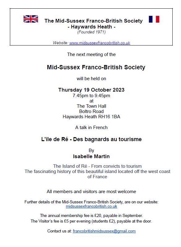 Mid-Sussex Franco-British Society