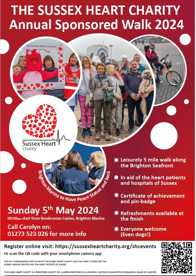 The Sussex Heart Charity Annual Sponsored Walk 2024