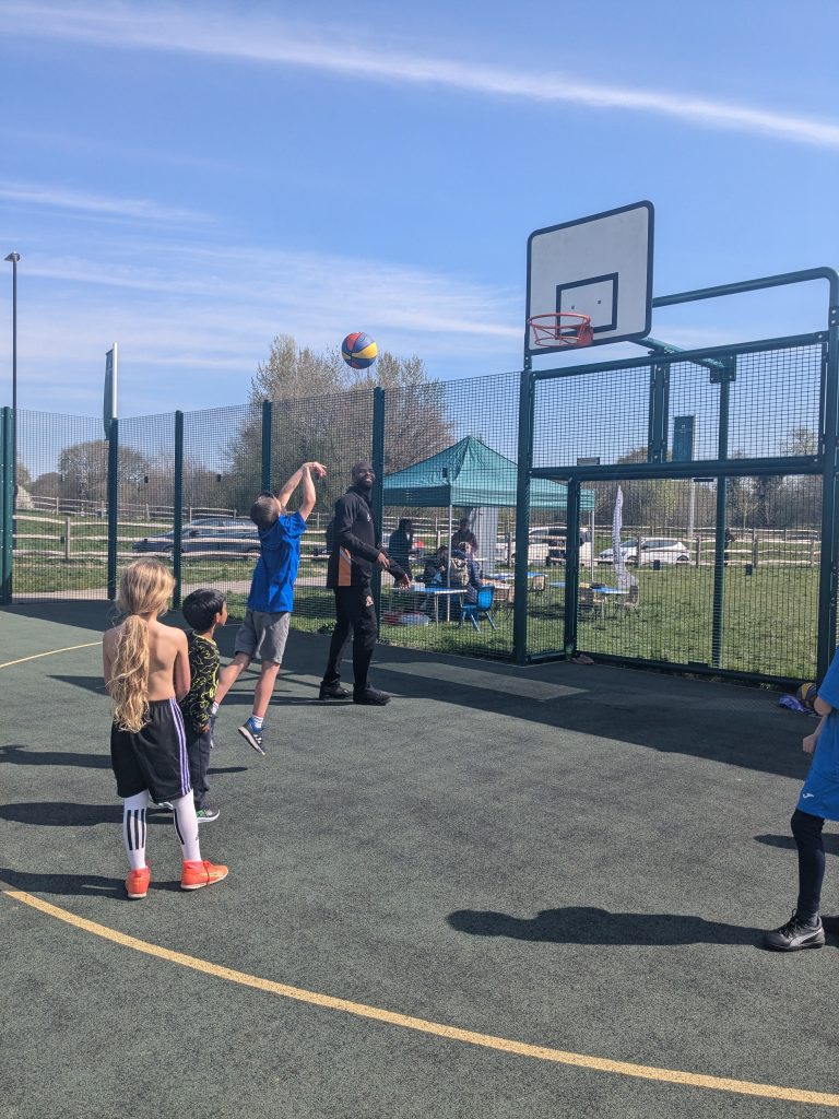 photo of basketball sessions Easter 2025
