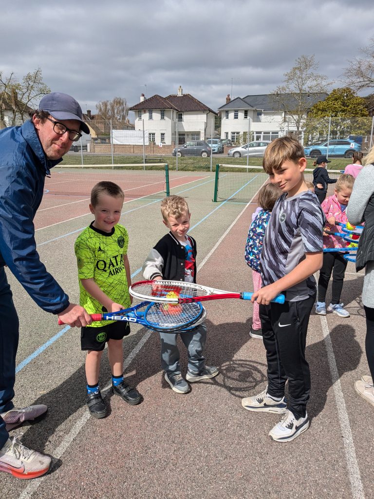 photo of tennis sessions Easter 2025