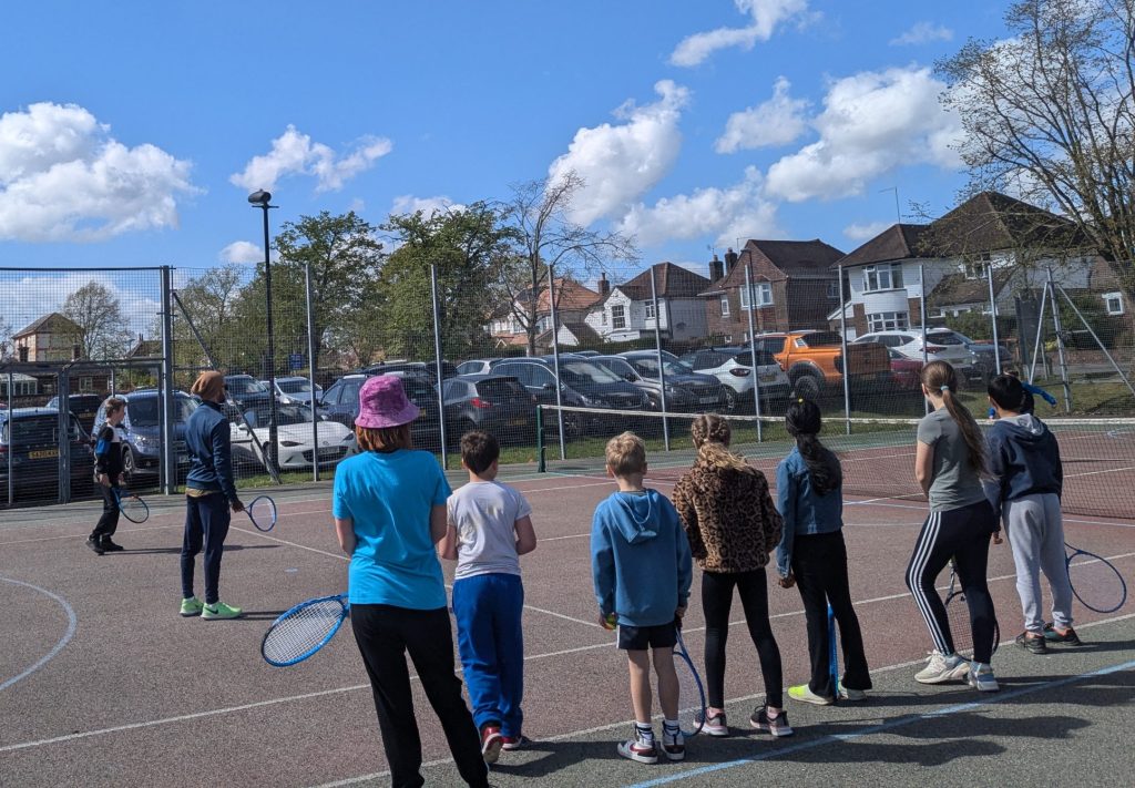 photo of tennis sessions Easter 2025