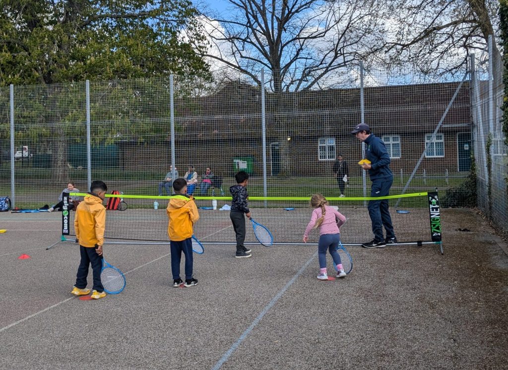 photo of tennis sessions Easter 2025