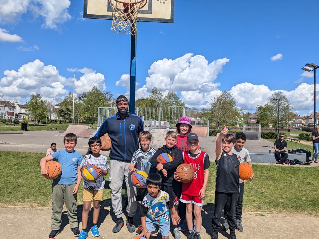photo of basketball sessions Easter 2025